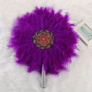 Bridal feather fan
